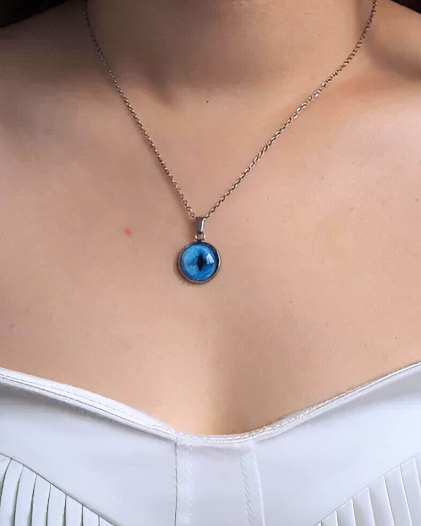 Personalised Iris  Eyes Of Pets Necklace
